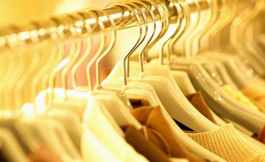 Shirts Hanging on Clothes Rack
